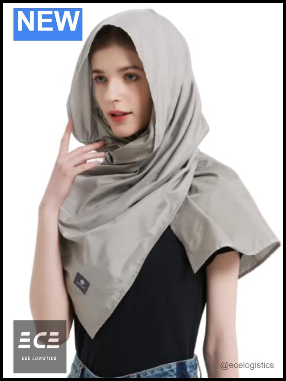 EMF Protection Scarf Silver Fiber RF Blocker Radiation Shield